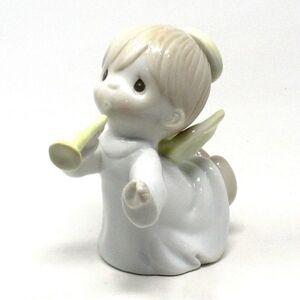 Precious Moments Vintage Porcelain Angel Figurine with Trumpet